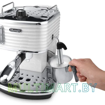 Рожковая помповая кофеварка DeLonghi Scultura ECZ 351.W картинка 4
